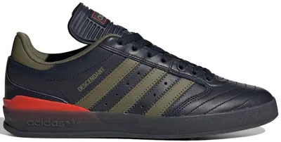 Pre-owned Adidas Originals Men's Adidas Crustar Descendant Stripes Sneakers In Black/olive/red
