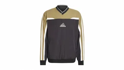 Pre-owned Adidas Originals Men's Adidas Cutline Pullover Longsleeve Top In Black/olive Strata In Multi