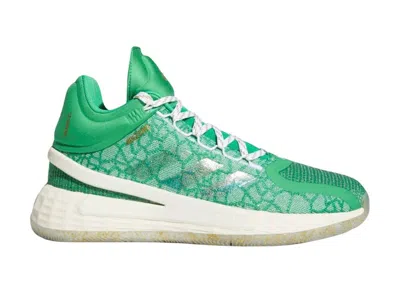 Pre-owned Adidas Originals Men's Adidas D Rose 11 Christmas Pack Sneakers In Vivid Green/gold Metallic/cream White