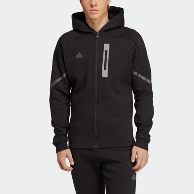 Adidas Originals Men's Adidas Designed For Gameday Full-zip Hoodie In Black