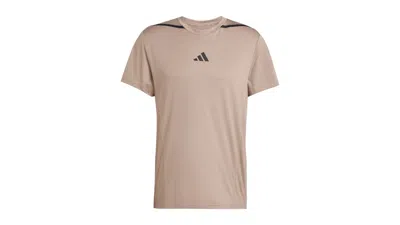 Pre-owned Adidas Originals Men's Adidas Designed For Proseries Tee Shirt In Chalky Brown