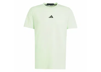 Pre-owned Adidas Originals Men's Adidas Designed For Training Workout Tee Shirt In Semi Green Spark