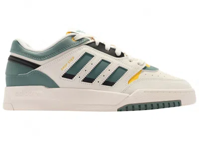 Pre-owned Adidas Originals Men's Adidas Drop Step Low Sneakers In Chalk White/tech Emerald/active Gold