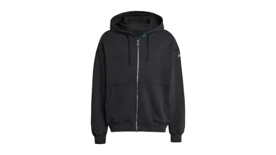 Pre-owned Adidas Originals Men's Adidas Eqt Fleece Full Zip Hoodie In Black