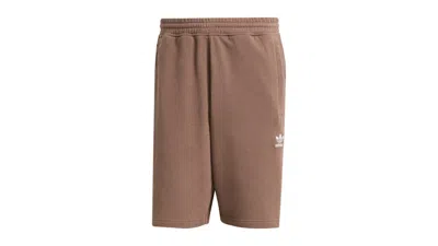 Pre-owned Adidas Originals Men's Adidas Essential Regular Shorts In Earth Strata In Brown