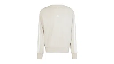 Pre-owned Adidas Originals Men's Adidas Essentials 3stripes French Terry Sweatshirt In Wonder Alumina/white