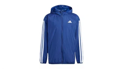 Pre-owned Adidas Originals Men's Adidas Essentials 3stripes Windbreaker In Dark Blue/white