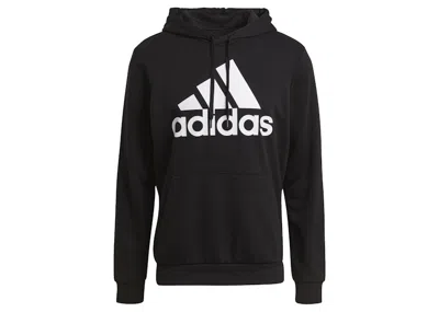 Pre-owned Adidas Originals Men's Adidas Essentials Big Logo Pullover Hoodie In Black/white In Multi