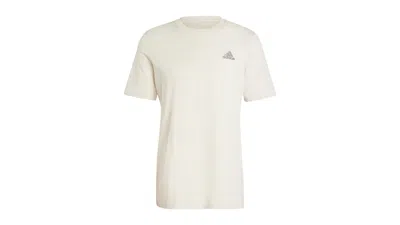 Pre-owned Adidas Originals Men's Adidas Essentials Single Jersey Embroidered Small Logo T-shirt In Alumina