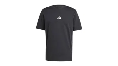 Pre-owned Adidas Originals Men's Adidas Essentials Small Logo Single Jersey T-shirt In Black/white