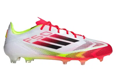 Pre-owned Adidas Originals Men's Adidas F50 League Fg/mg Solar Pack Sneakers In Cloud White/core Black/solar Yellow In Multi