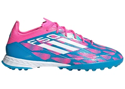 Pre-owned Adidas Originals Men's Adidas F50 Pro Turf Sneakers In Solar Blue/cloud White/solar Pink In Multi