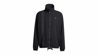 Pre-owned Adidas Originals Men's Adidas Fashion Seersucker Firebird Track Top In Black