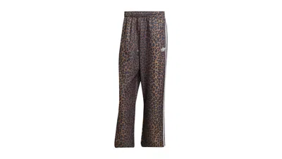 Pre-owned Adidas Originals Men's Adidas Firebird Loose Leopard Track Pants In Bronze Strata In Brown