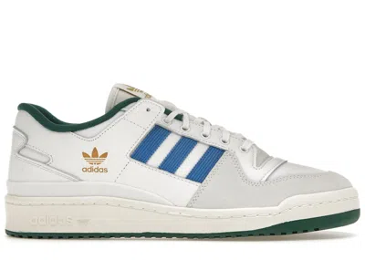 Pre-owned Adidas Originals Men's Adidas Forum 84 Low Adv White Sneakers In Cloud White/blue Bird/collegiate Green