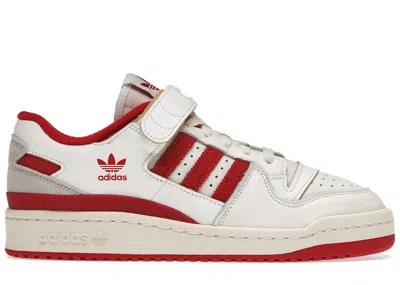 Pre-owned Adidas Originals Men's Adidas Forum 84 Low Candy Cane Sneakers In Cloud White/team Power Red/cream White In Multi
