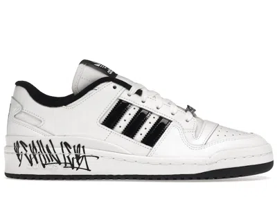Pre-owned Adidas Originals Men's Adidas Forum Low Capital Bra Sneakers In White/black