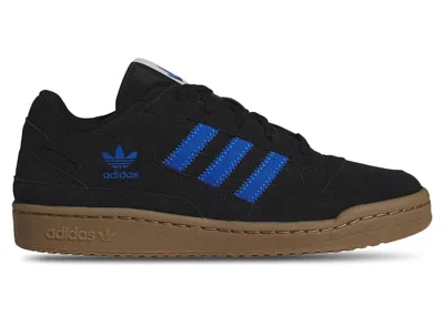 Pre-owned Adidas Originals Men's Adidas Forum Low Cl Black Sneakers In Core Black/blue Bird/gum M2
