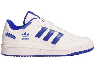 Pre-owned Adidas Originals Men's Adidas Forum Low Cl Sneakers In Core White/royal Blue