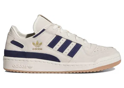 Pre-owned Adidas Originals Men's Adidas Forum Low Cl Sneakers In Cream White/dark Blue