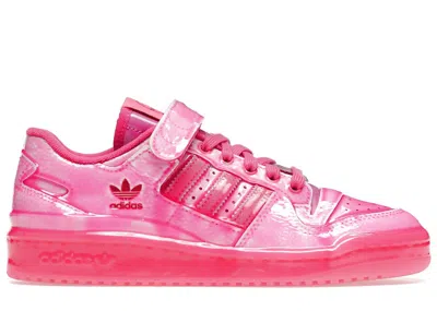 Pre-owned Adidas Originals Men's Adidas Forum Low Jeremy Scott Dipped Pink Sneakers In Solar Pink
