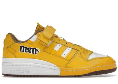 Pre-owned Adidas Originals Men's Adidas Forum Low M&m's Yellow White Sneakers In Eqt Yellow/cloud White