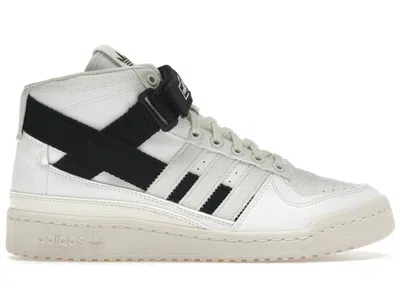 Pre-owned Adidas Originals Men's Adidas Forum Mid Parley White Black Sneakers In Cloud White/off White/core Black