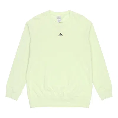 Adidas Originals Men's Adidas Fv Swt Cotton Sports Round Neck Pullover Acid Green