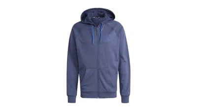 Pre-owned Adidas Originals Men's Adidas Game And Go Fullzip Hoodie In Shadow Navy Blue