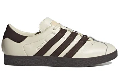 Pre-owned Adidas Originals Men's Adidas Gazelle Foot Industry Cream Brown Sneakers In Cream White/dark Brown/off White