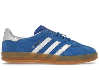 Pre-owned Adidas Originals Men's Adidas Gazelle Indoor Gum Sneakers In Blue Bird/cloud White In Multi