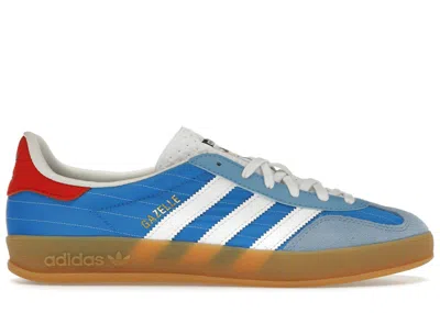Pre-owned Adidas Originals Men's Adidas Gazelle Indoor Sneakers In Olympic Blue/red/gum In Multi