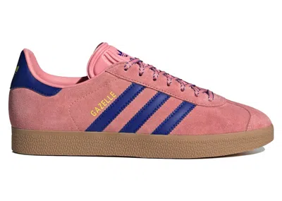 Pre-owned Adidas Originals Men's Adidas Gazelle Sneakers In Semi Pink Spark/lucid Blue/pure Sulfur In Multi
