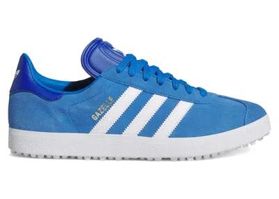 Pre-owned Adidas Originals Men's Adidas Gazelle Spikeless Golf Sneakers In Blue Bird/cloud White/royal Blue In Multi