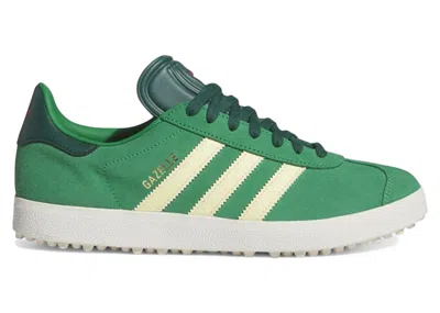 Pre-owned Adidas Originals Men's Adidas Gazelle Spikeless Golf Sneakers In Collegiate In Green/almost Yellow/collegiate Green