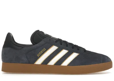 Pre-owned Adidas Originals Men's Adidas Gazelle Terrace Juventus Fc Sneakers In Legend Ink/off White/dark Football Gold In Multi