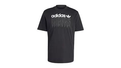 Pre-owned Adidas Originals Men's Adidas Graphic Loose T-shirt In Black