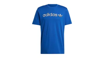 Pre-owned Adidas Originals Men's Adidas Graphics T-shirt In Dark Blue