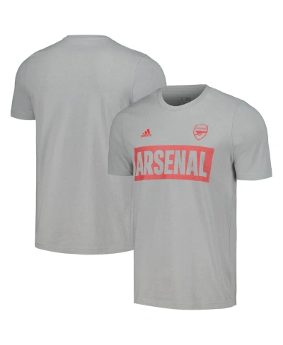 Adidas Originals Men's Adidas Gray Arsenal Culture Bar T-shirt