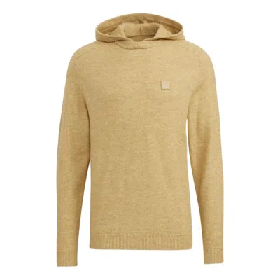 Adidas Originals Men's Adidas Gt Wool Hd Embroidered Label Logo Hooded Long Sleeves Khaki In Brown