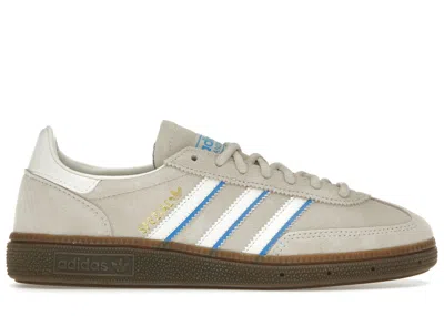 Pre-owned Adidas Originals Men's Adidas Handball Spezial Aluminum Sneakers In Aluminium/cloud White/bright Blue