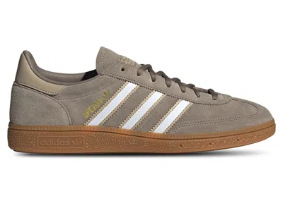Pre-owned Adidas Originals Men's Adidas Handball Spezial White Sneakers In Chalky Brown/cloud White/magic Beige In Multi