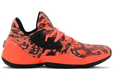 Pre-owned Adidas Originals Men's Adidas Harden Vol. 4 Sneakers In Signal Coral/core Black