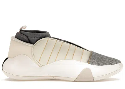 Pre-owned Adidas Originals Men's Adidas Harden Vol. 7 Grey Denim Sneakers In Cream White/carbon/grey Four