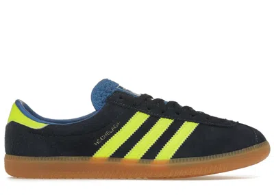 Pre-owned Adidas Originals Men's Adidas Hochelaga Spzl Sneakers In Night Indigo/solar Yellow/blue Bird In Multi