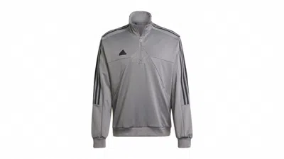 Pre-owned Adidas Originals Men's Adidas House Of Tiro Halfzip Track Top In Grey Four/black