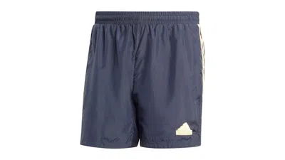 Pre-owned Adidas Originals Men's Adidas House Of Tiro Woven Shorts In Legend Ink/almost Yellow
