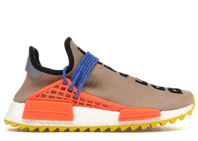 Pre-owned Adidas Originals Men's Adidas Human Race Nmd Pharrell Sneakers In Pale Nude/core Black/yellow In Multi