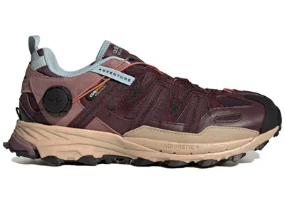 Pre-owned Adidas Originals Men's Adidas Hyperturf Gaiter Sneakers In Shadow Maroon/ash Pearl