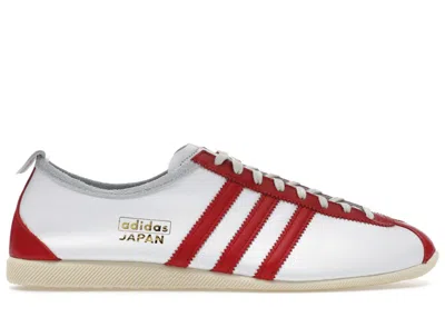 Pre-owned Adidas Originals Men's Adidas Japan White Sneakers In Cloud White/power Red/cream White In Multi